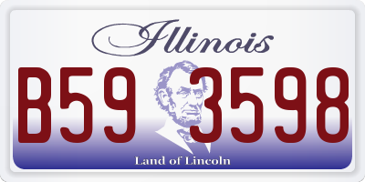 IL license plate B593598