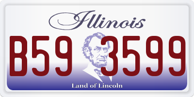 IL license plate B593599