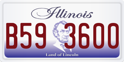 IL license plate B593600