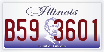 IL license plate B593601