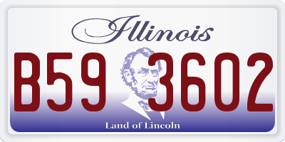 IL license plate B593602