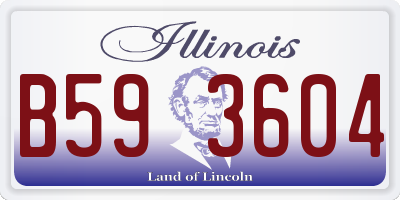 IL license plate B593604