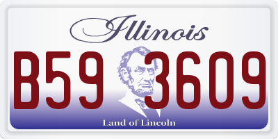 IL license plate B593609