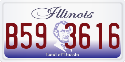 IL license plate B593616
