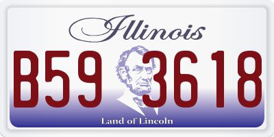 IL license plate B593618