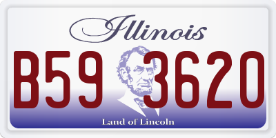 IL license plate B593620