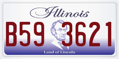 IL license plate B593621