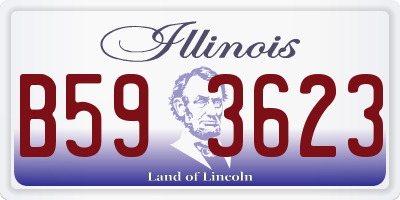 IL license plate B593623