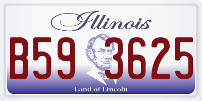 IL license plate B593625