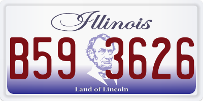 IL license plate B593626