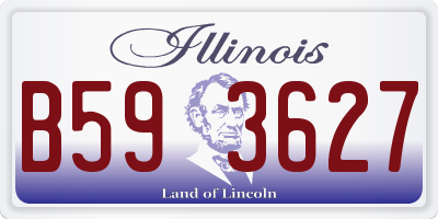 IL license plate B593627