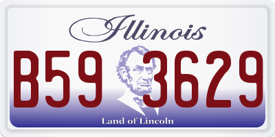 IL license plate B593629