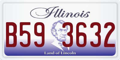 IL license plate B593632