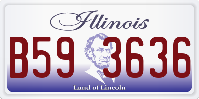 IL license plate B593636