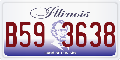 IL license plate B593638