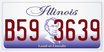 IL license plate B593639