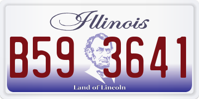IL license plate B593641