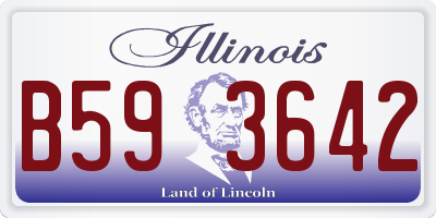 IL license plate B593642