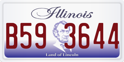 IL license plate B593644