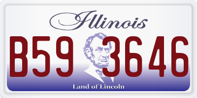 IL license plate B593646