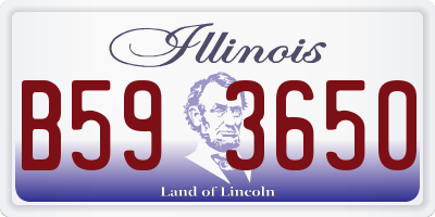 IL license plate B593650