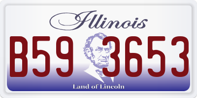 IL license plate B593653