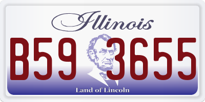 IL license plate B593655