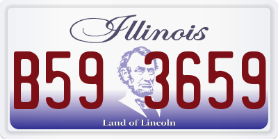 IL license plate B593659