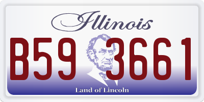 IL license plate B593661