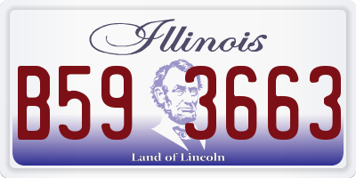 IL license plate B593663