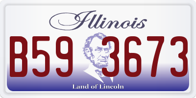 IL license plate B593673