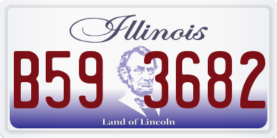 IL license plate B593682