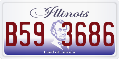 IL license plate B593686