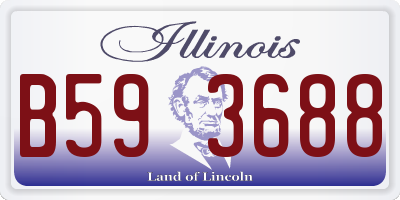 IL license plate B593688