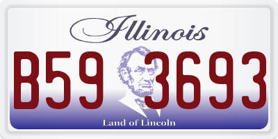 IL license plate B593693