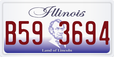 IL license plate B593694