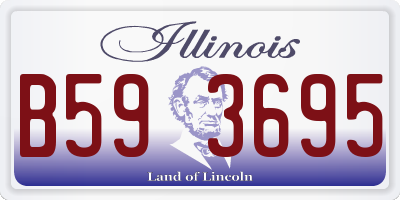 IL license plate B593695