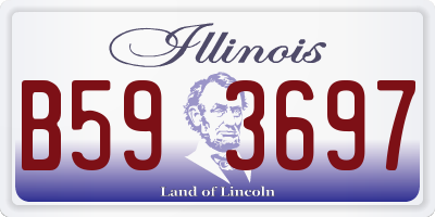 IL license plate B593697
