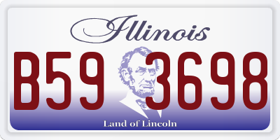 IL license plate B593698