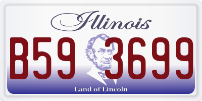 IL license plate B593699