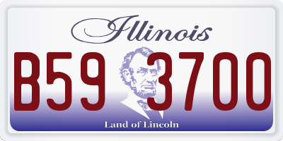 IL license plate B593700