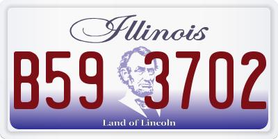IL license plate B593702