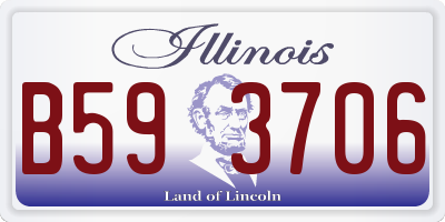 IL license plate B593706