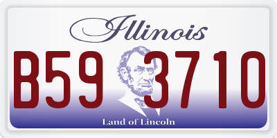 IL license plate B593710
