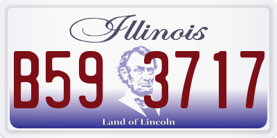 IL license plate B593717