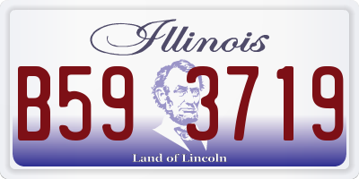 IL license plate B593719