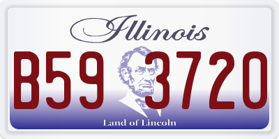 IL license plate B593720
