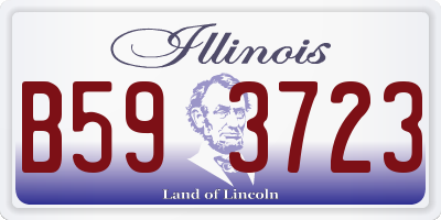 IL license plate B593723