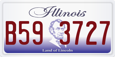 IL license plate B593727