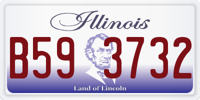 IL license plate B593732